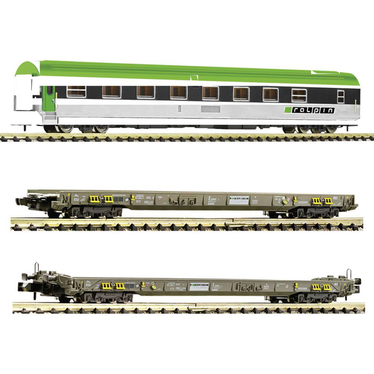 Fleischmann 827112 N 3-pack rullande motorvägen för RAlpin