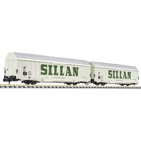 Liliput L260158 N 2-delad godsvagn SILLAN från DB