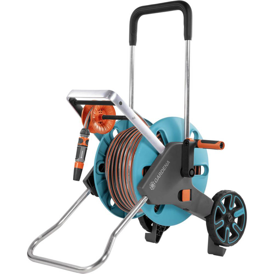 GARDENA CleverRoll M Easy Set 18517-20 Slangvinda med hjul 20 m 13 mm 1/2 tum Turkos, Orange, Grå 1 st