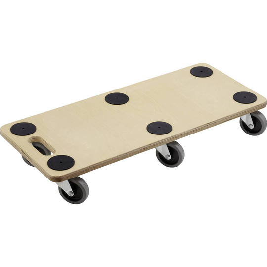 Meister Werkzeuge 0821420 Transportvagn Trä Last (max.): 300 kg 680 mm x 290 mm x 98 mm Antal länkhjul 6
