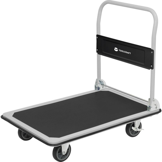 TOOLCRAFT 2303575 Handvagn hoppfällbar, bromsar Stål, PP, Termoplastisk polyuretan Last (max.): 150 kg