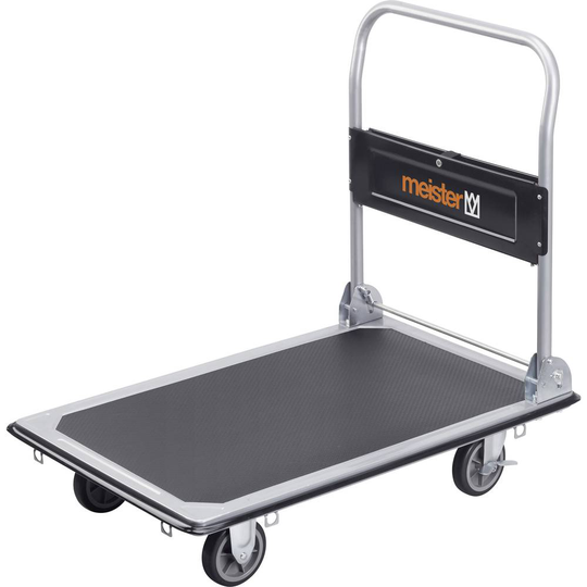 Meister Werkzeuge 8985540 Plattformsvagn hoppfällbar, med förvaringsfack Stål Last (max.): 300 kg