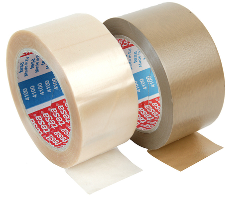 Packtejp Tesa 4100 38mmx66m, brun, 8rl/fp