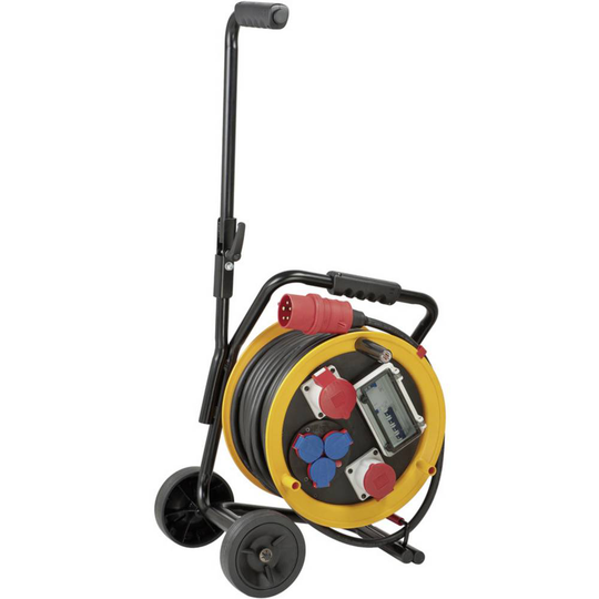 Brennenstuhl 1319200010 Kabelvinda 30.00 m Svart CEE-stickpropp 32 A 5-pol