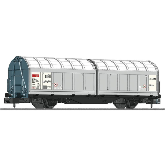Fleischmann 826253 N godsvagn med skjutbara väggar för SBB Cargo
