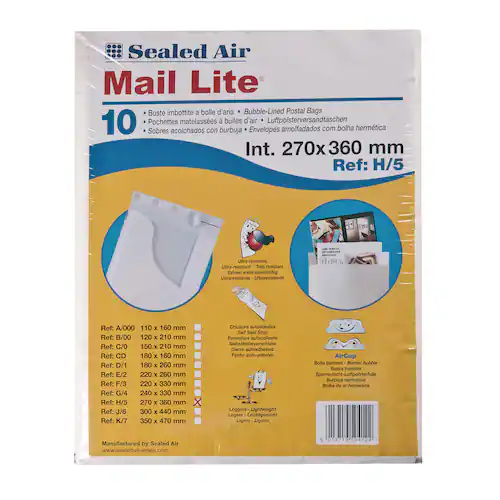 Mail Lite® Bubbelpåse H5 270x360 vit 10/FP