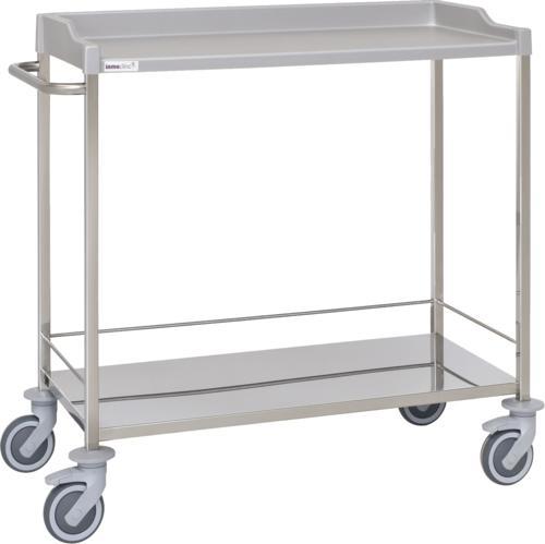 Multifunktionell sjukhusvagn - 2 hyllplan - 100 cm bred