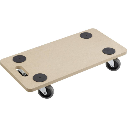 Meister Werkzeuge 0821300 Plattformsvagn MDF Last (max.): 200 kg 110 mm Antal länkhjul 4