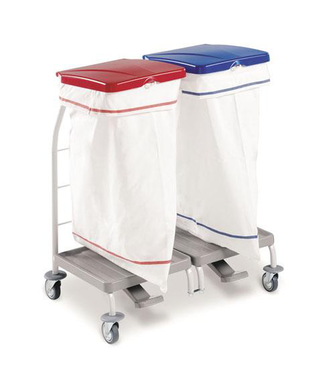 Klädvagn - 2 x 70 Liters säck av polyester
