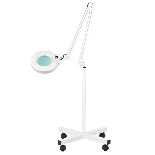 LUPA S4 Lupplampa inklusive vagn med hjul - Vit