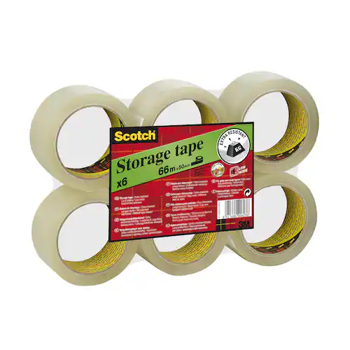 Scotch® Packtejp PPex tjock 38mmx66m Transparent