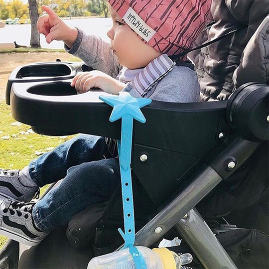 Fästband till barnsaker, Blå