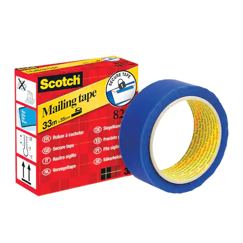 Scotch® Säkerhetstejp 820 35 mm x 33 m blå