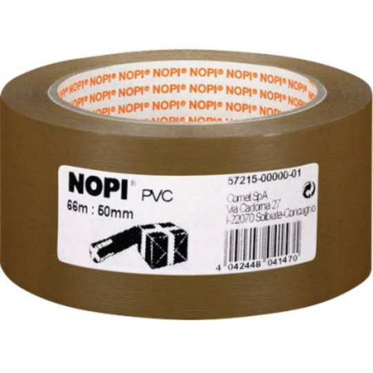 Nopi 57215-00000 Packtejp Nopi® Brun (L x B) 66 m x 50 mm 1 st