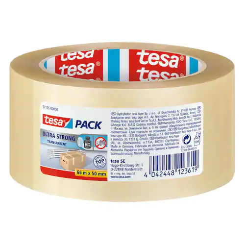 tesa® Packtejp Ultra Strong 50mmx66m Transparent