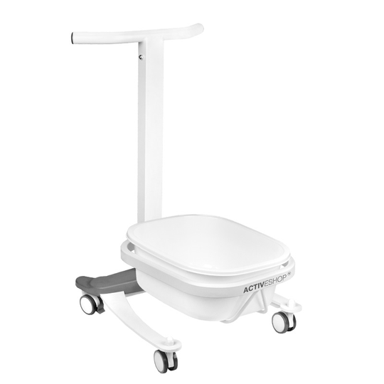 Fotbad med ergonomisk rullvagn