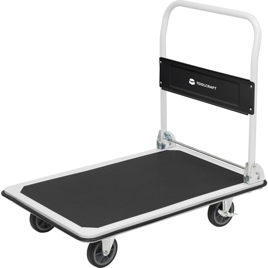 TOOLCRAFT 1933087 Plattformsvagn hoppfällbar Stål Last (max.): 300 kg
