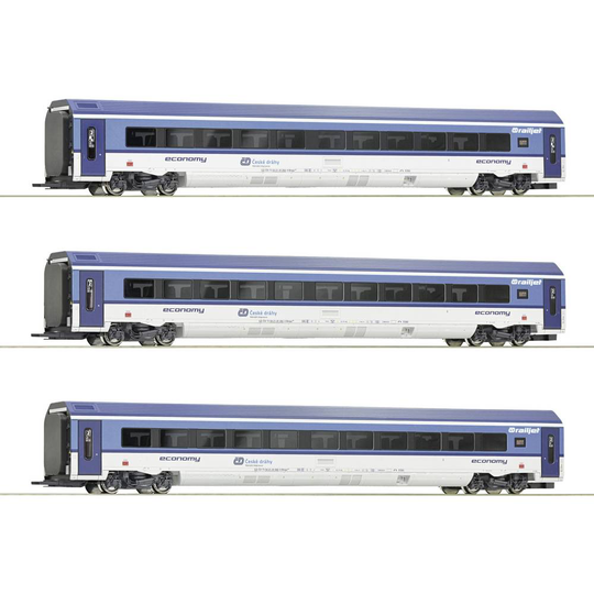 Personvagn H0 Roco 74068 DC 3 st