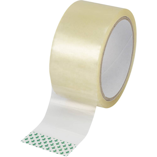 Basetech SH1998C345 SH1998C345 Förpackningsband Basetech Transparent (L x B) 50 m x 48 mm 1 st