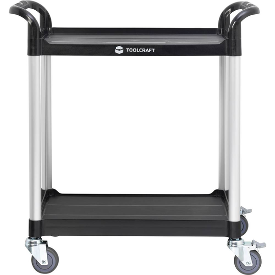 TOOLCRAFT 1296213 Servicevagn Färg:Svart, Silver