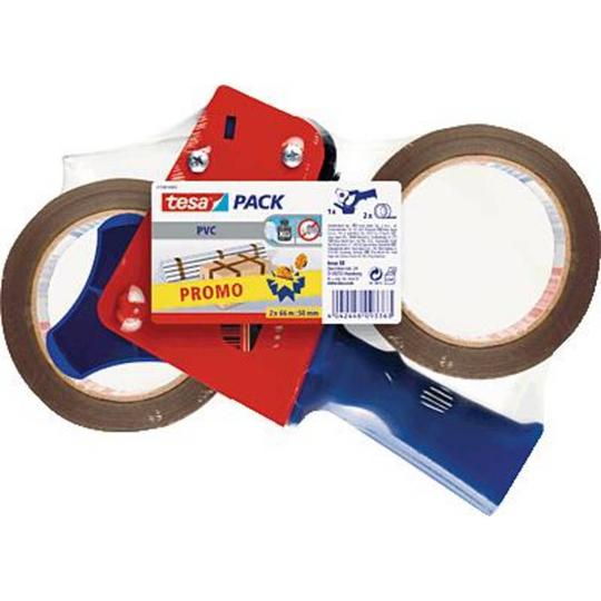 tesa Tejpdispenser 57108-00-01 Brun Rullbredd (max.): 50 mm Med bladskydd