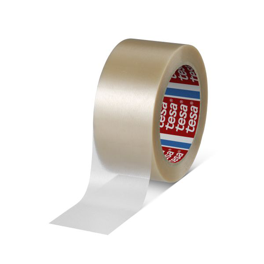 Tesa 04100-00228-00 Packtejp präglad, 66 m x 50 mm brun