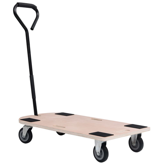 Vagn med 4 hjul och handtag 250 kg