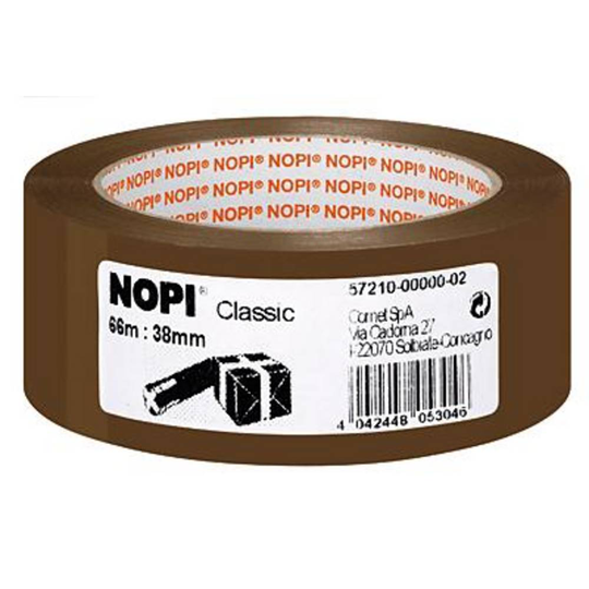 Nopi Classic 57210-00000-04 Packtejp Brun (L x B) 66 m x 38 mm 1 st