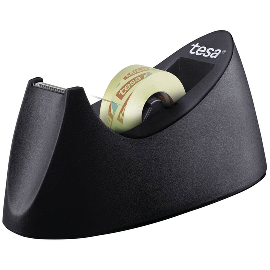 tesa Easy Cut Curve + tesafilm transparent 53918-00000-00 Bordsdispenser Svart (L x B) 33 m x 19 mm 1 set