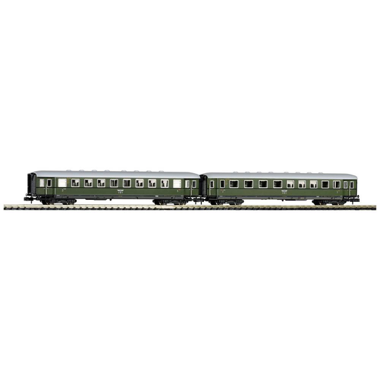 Piko N 40623 N 2-delat set snälltågsvagnar 2:a/3. Klass och 3. Klass för DRB